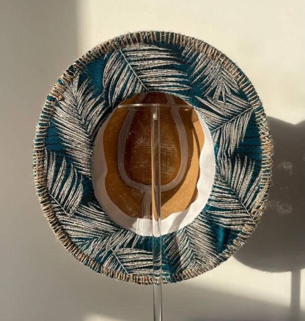 Chapeau FEUILLAGE BLEU