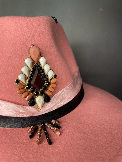 Chapeau BIJOU ROSE ET SOIE