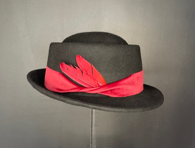 Chapeau PORK PIE PLUMES