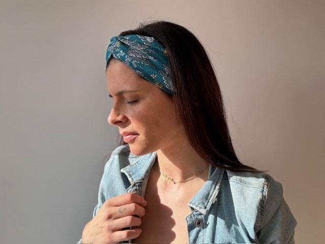 Bandeau bleu et jaune