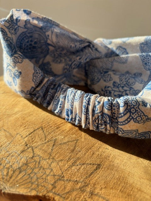 Bandeau imprimé bleu