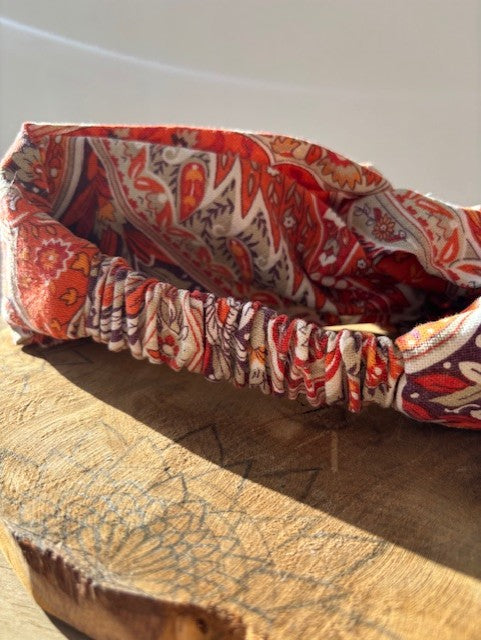 Bandeau orange et blanc