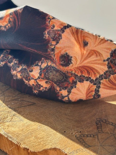 Bandeau marron et beige