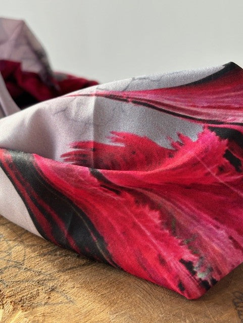 Bandeau gris et rose