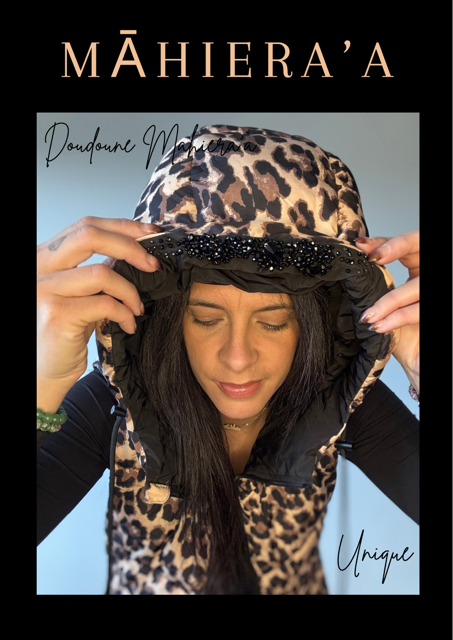 Doudoune sans manches réversible customisée