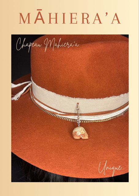 Chapeau SKULL terracotta