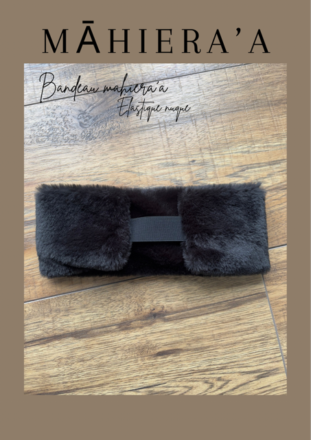 Bandeau fausse fourrure fait main