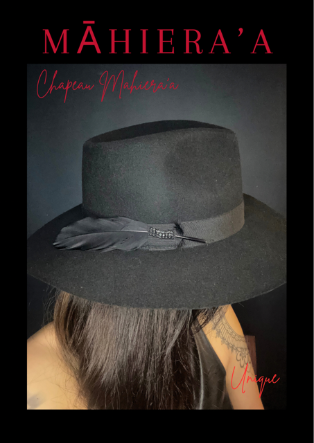 Chapeau PLUME NOIR