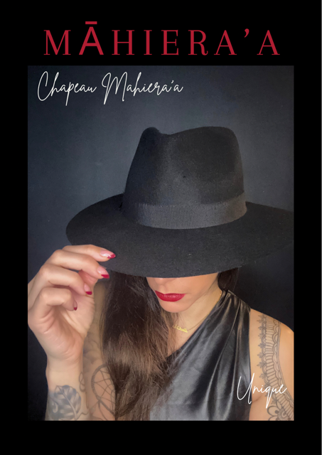 Chapeau PLUME NOIR