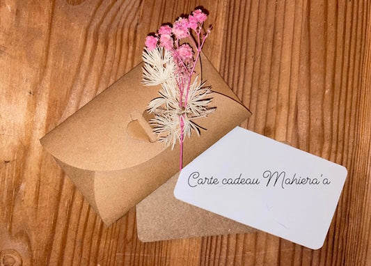 Carte cadeau Mahiera'a