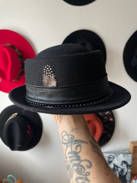Chapeau PORK PIE NOIR