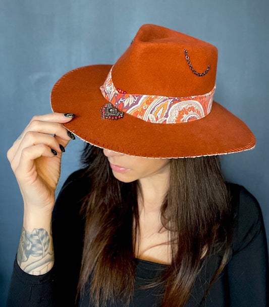 Chapeau BRIQUE MANDALA