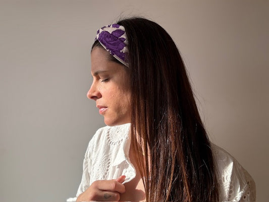 Bandeau rose violette