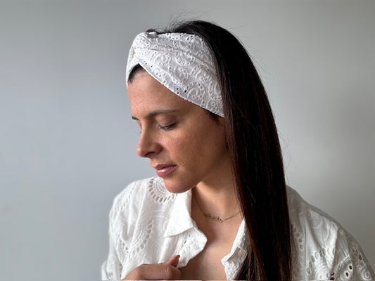 Bandeau broderies anglaise