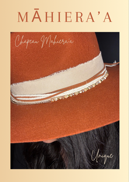 Chapeau SKULL terracotta