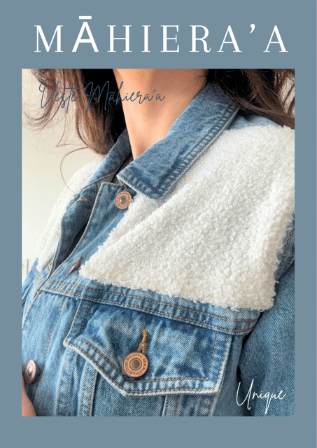 Veste seconde main customisée