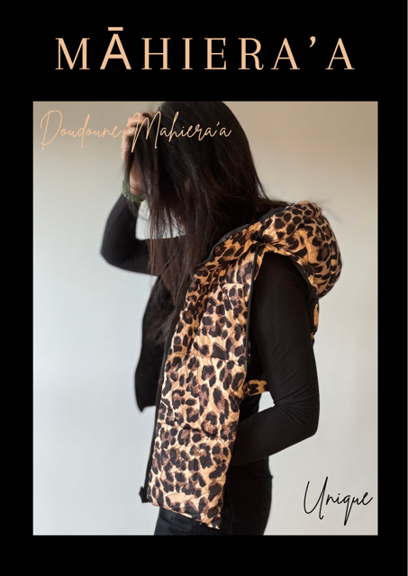 Doudoune sans manches réversible customisée