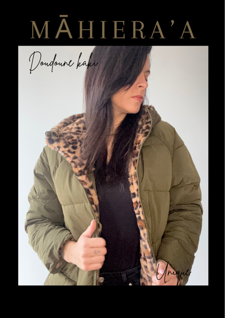 Doudoune réversible customisée