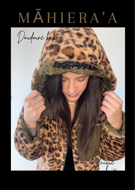 Doudoune réversible customisée