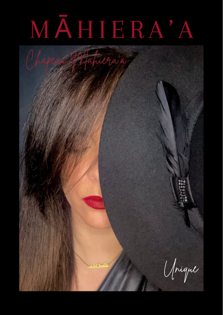 Chapeau PLUME NOIR