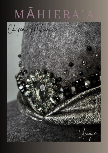 Chapeau Bijoux gris
