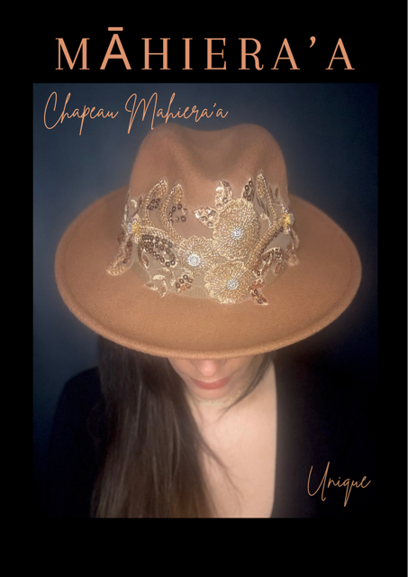 Chapeau BRODERIE BEIGE
