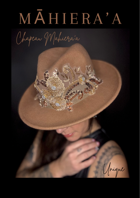 Chapeau BRODERIE BEIGE