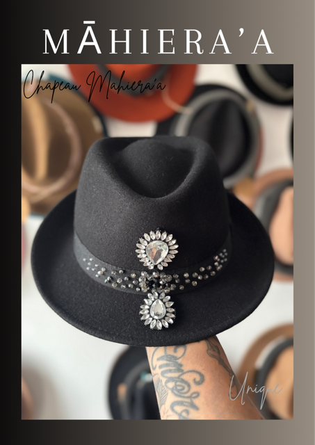 Chapeau noir et blanc