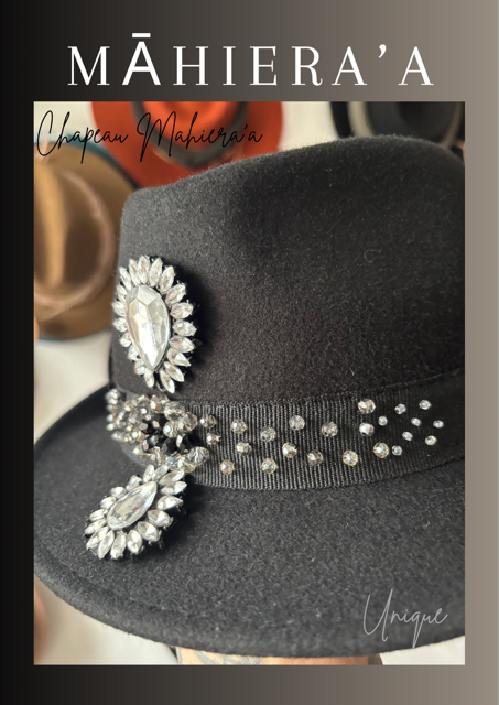 Chapeau noir et blanc