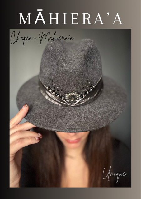 Chapeau Bijoux gris